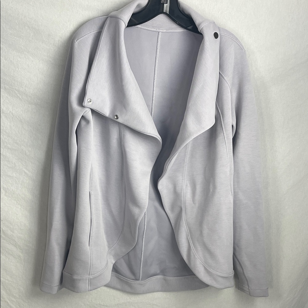 Lululemon medium light purple gray yoga jacket